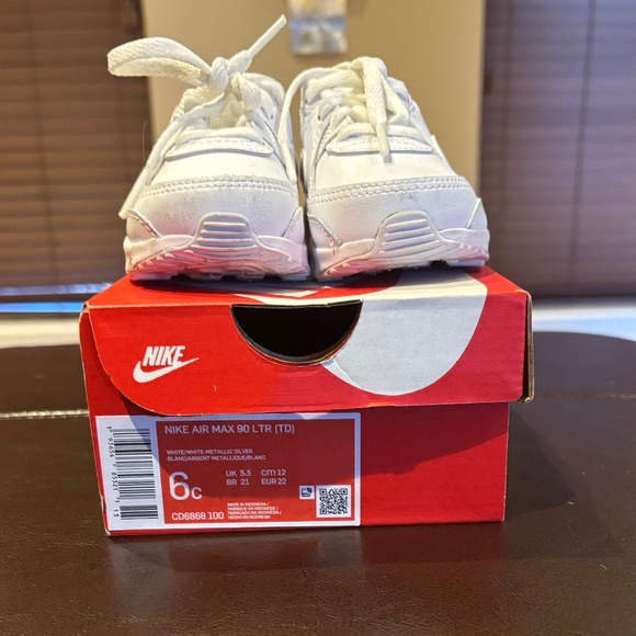 TODDLER NIKE AIR MAX 90 SNEAKERS 6C - Picture 1 of 4